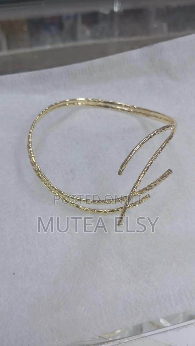 Uper Arm Bracelet Cuff Bangle Gold - thumbnail 12