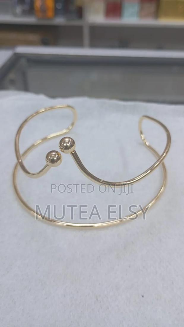 Uper Arm Bracelet Cuff Bangle Gold - thumbnail 14