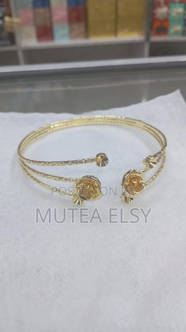 Uper Arm Bracelet Cuff Bangle Gold - thumbnail 17