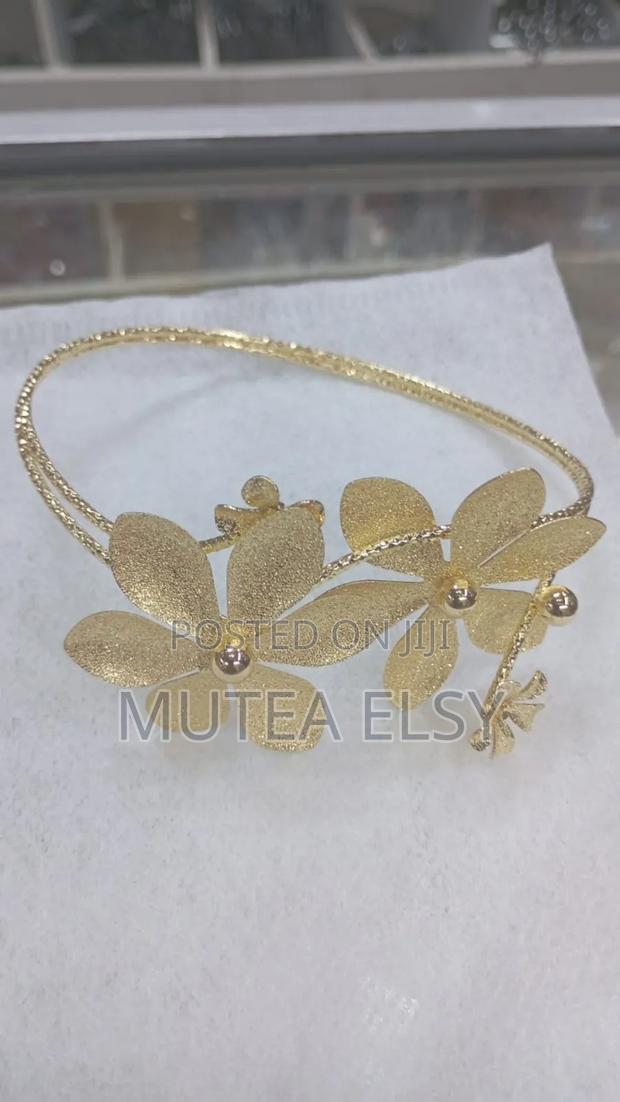 Uper Arm Bracelet Cuff Bangle Gold - thumbnail 18