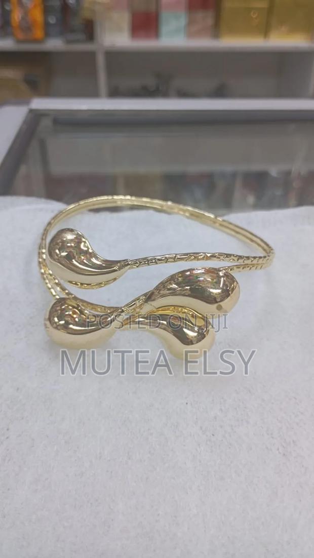 Uper Arm Bracelet Cuff Bangle Gold - thumbnail 19