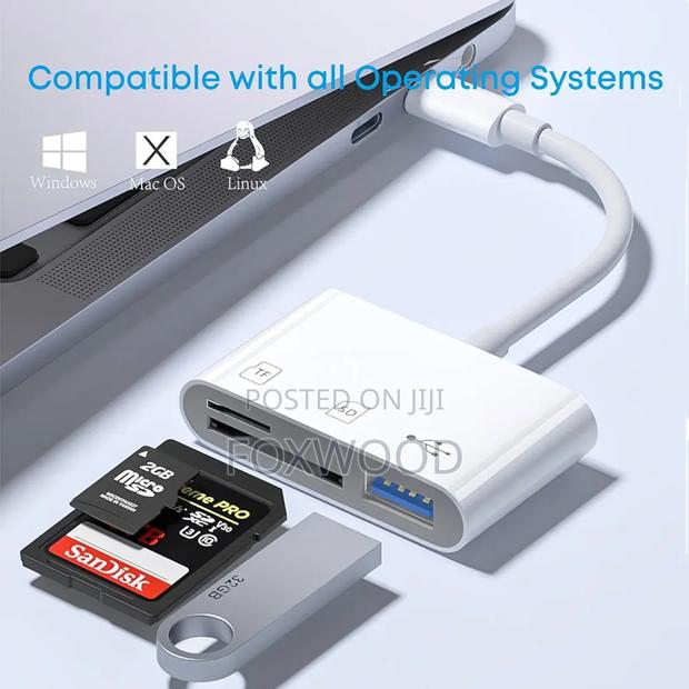 Usb-C to Usb Sd/Micro Sd Cardreader, - thumbnail 5