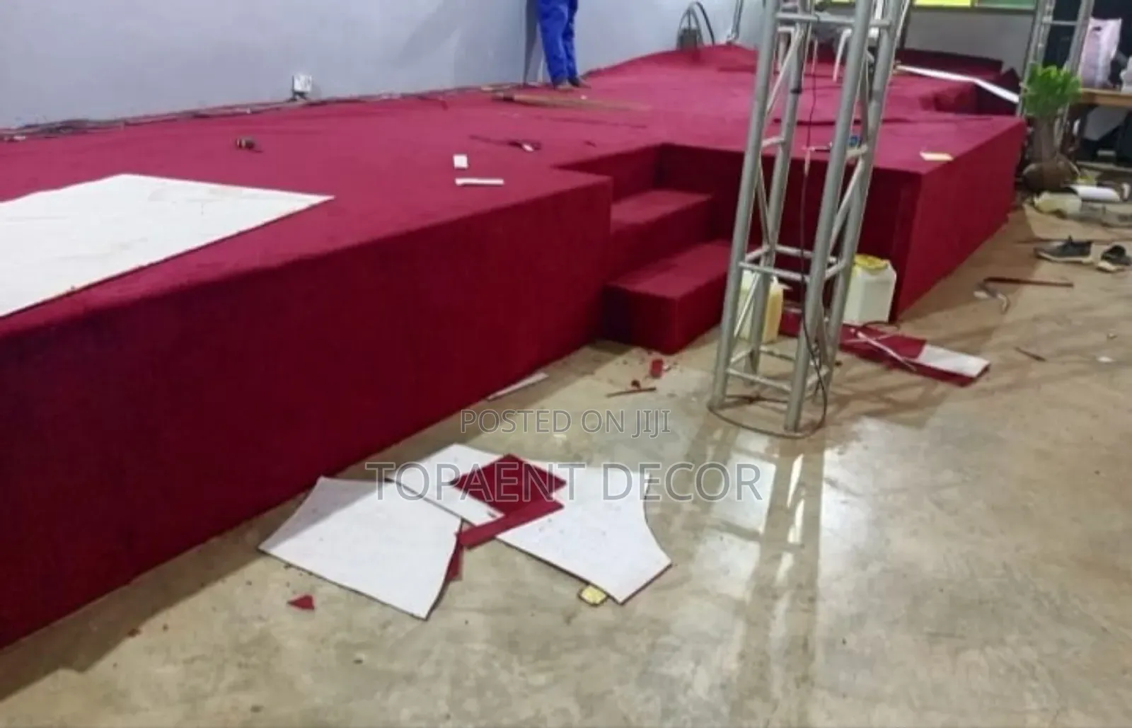 Church Pulpit Floor Insulation 4mm Delta Wall to Wall Carpet