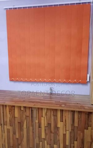 Kitchen Window Vertical Orange Blinds - thumbnail 2