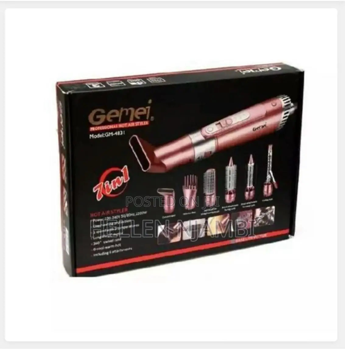 Gemei 7 in 1 Hair Styling Kit