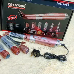Gemei 7-in-1 Hot Air Multifunctional Hair Styler