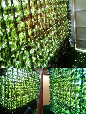 Green Wall Cover Artificial Privacy Leaves Fence