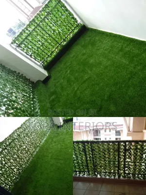 Green Artificial Plants for Balcony Privacy Fence