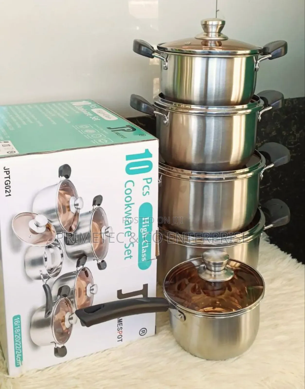 10pc Jp Stainless Cookware