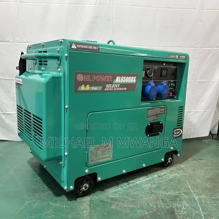 Electric Start Low Noise Hl6500ds (6.5kva) Diesel Generator