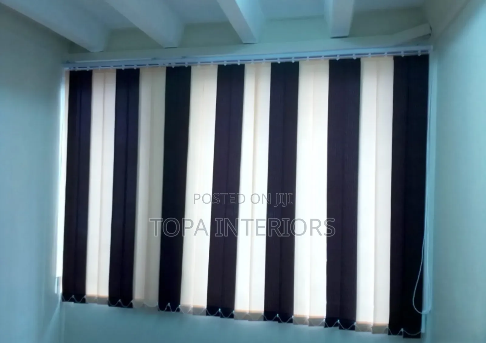 Vertical Office Curtains or Window Blinds Installation