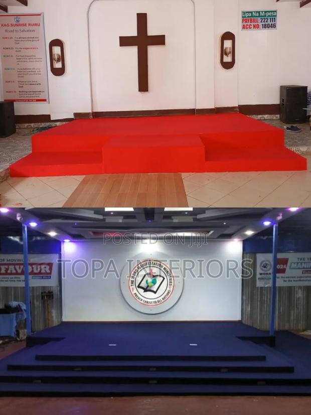 Durable Church Decoration Altar Carpets Supply and Installation