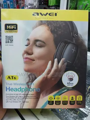 Awei At6 Foldable Wireless/Wired Bluetooth Headphone