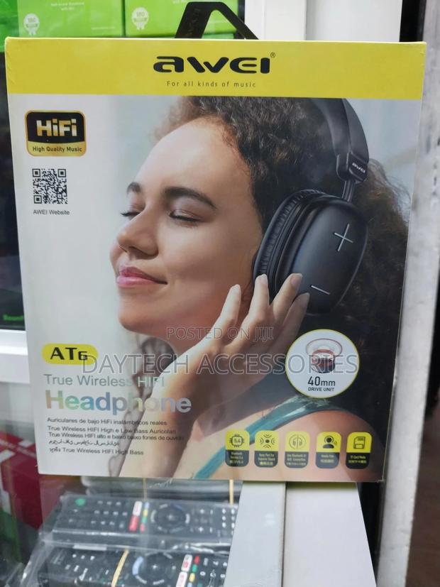 Awei At6 Foldable Wireless/Wired Bluetooth Headphone - thumbnail 2