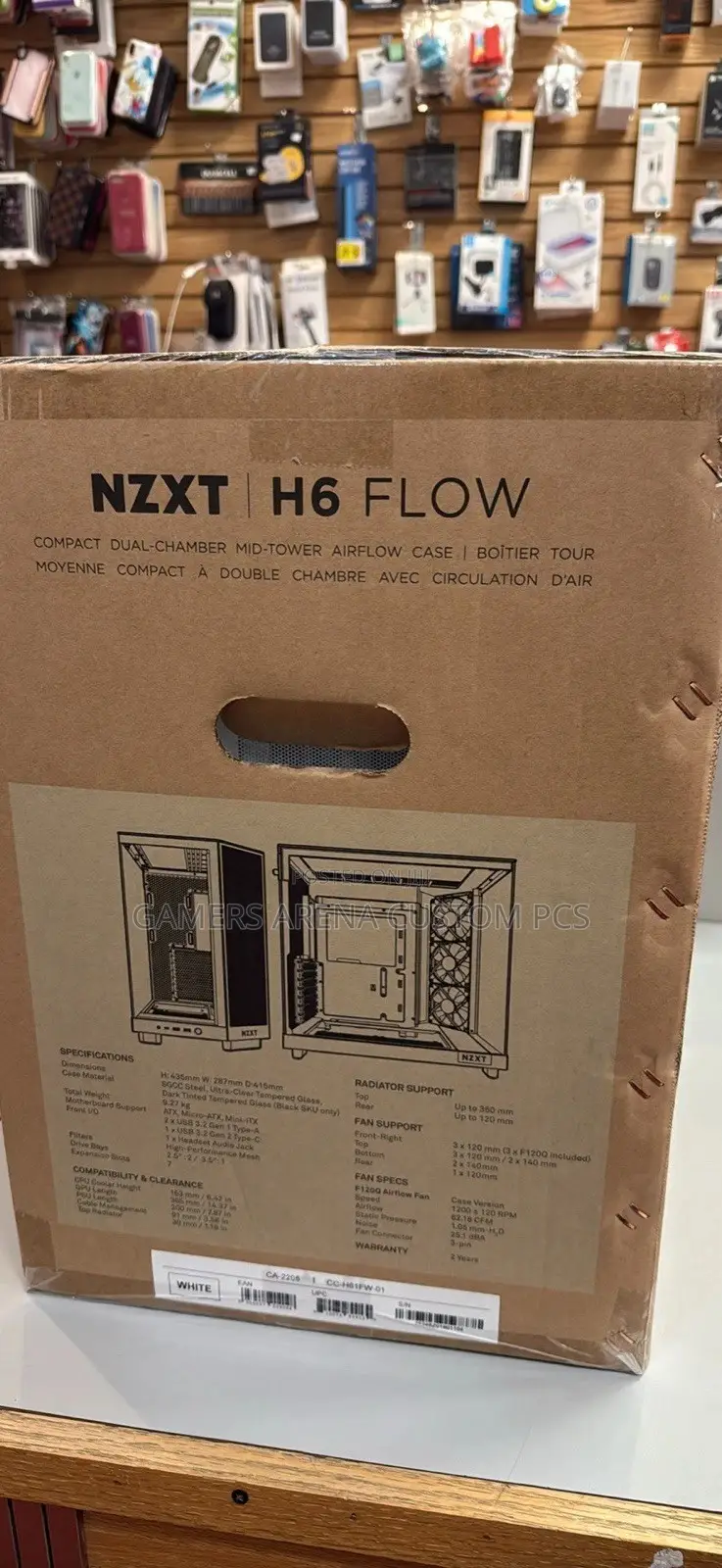NZXT H6 Flow Compact Dual-Chamber Mid-Tower Airflow Case