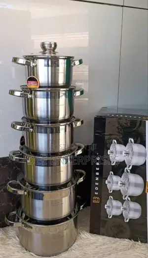 12 Pieces Stainless Steel Edenburg Cookware Set
