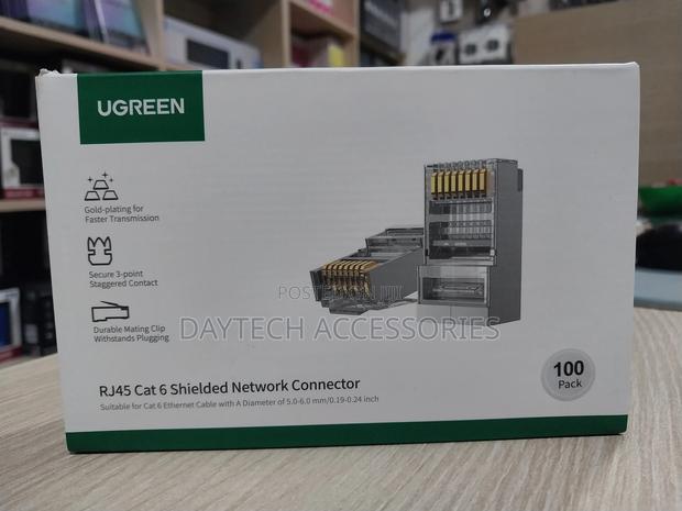 Ugreen Rj45 Cat 6 Shielded Network Connectors (100-Pack).