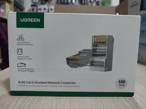 Ugreen Rj45 Cat 6 Shielded Network Connectors (100-Pack).