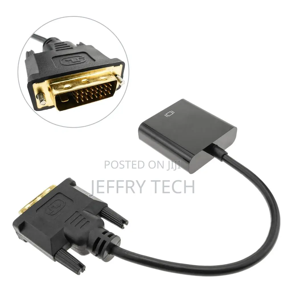 Adapter Converter Dvi-D to Vga on 15 Cm Cable