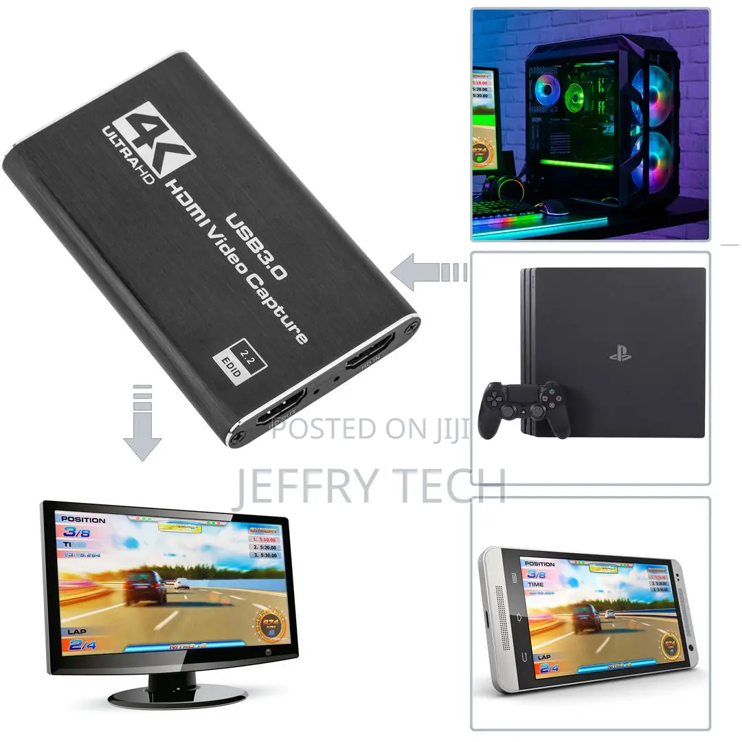 Portable Audio and Video Capture Card Hdmi Ultra Hd 1080p 60