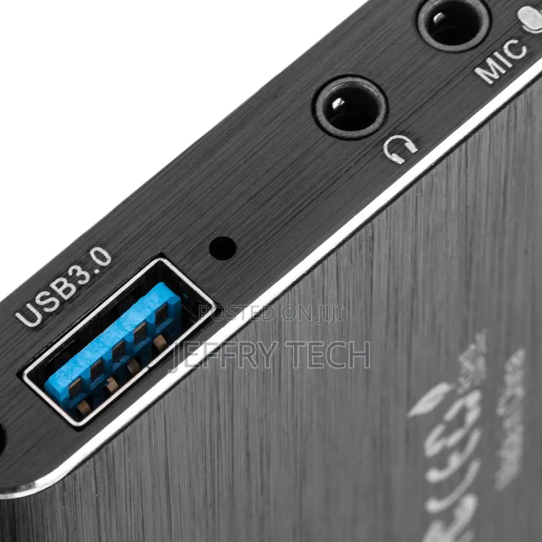 Portable Audio and Video Capture Card Hdmi Ultra Hd 1080p 60