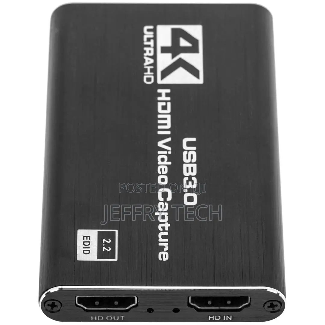 Portable Audio and Video Capture Card Hdmi Ultra Hd 1080p 60