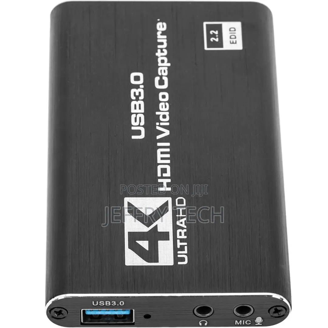 Portable Audio and Video Capture Card Hdmi Ultra Hd 1080p 60