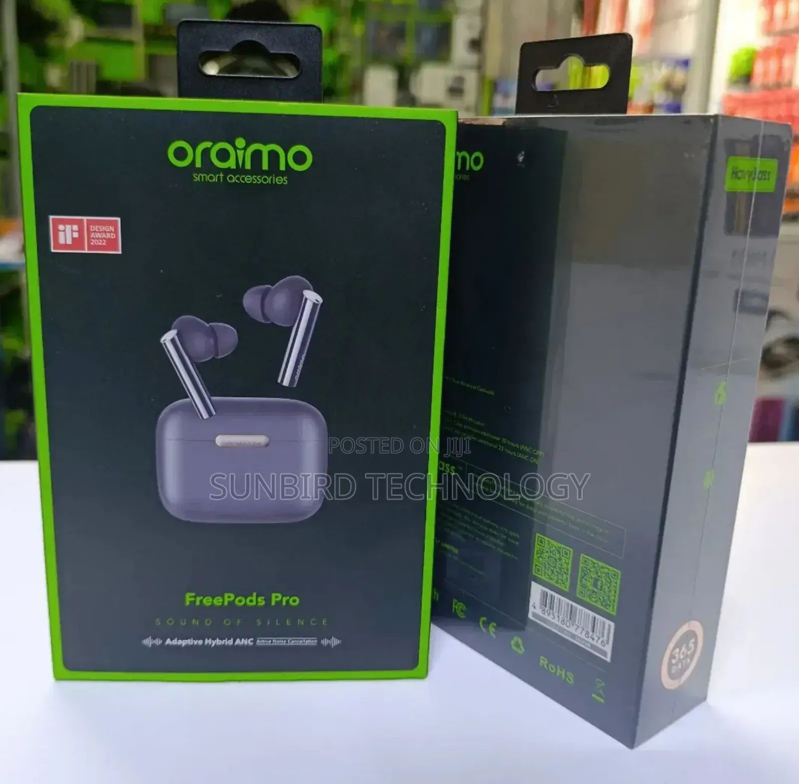 Oraimo Freepods Pro Adaptive Hybrid Anc.