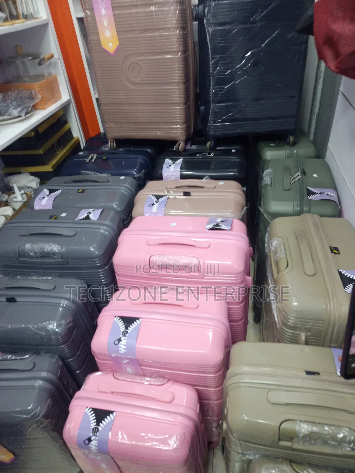 Fashion 3 in 1 Unbreakble Rubber Suitcase Bag - Multicolor,