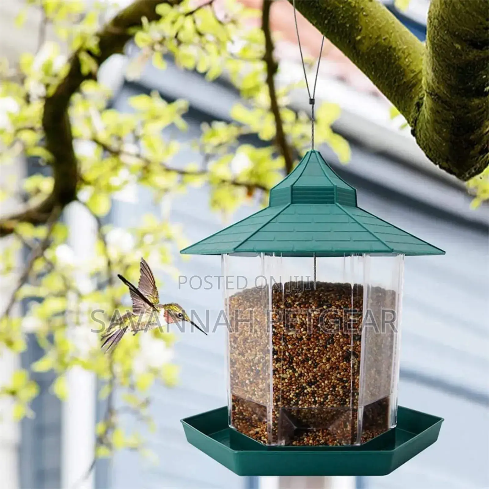 Hanging Wild Bird Feeder Outdoor Garden Rainproof Feeding