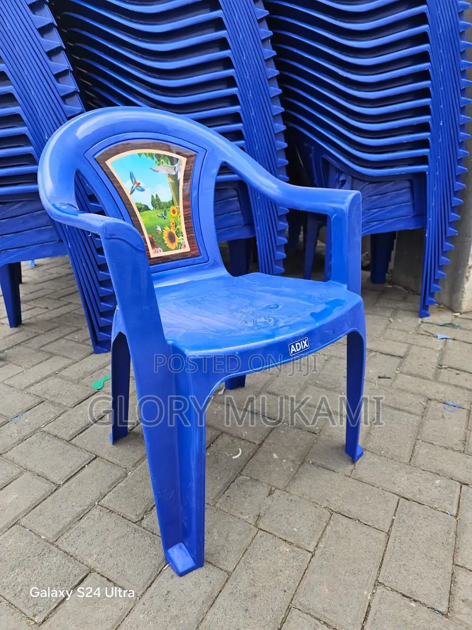 Blue Plastics Chairs