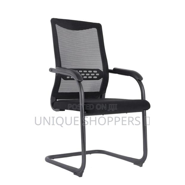 Metallic Sleg Visitor's Office Chair