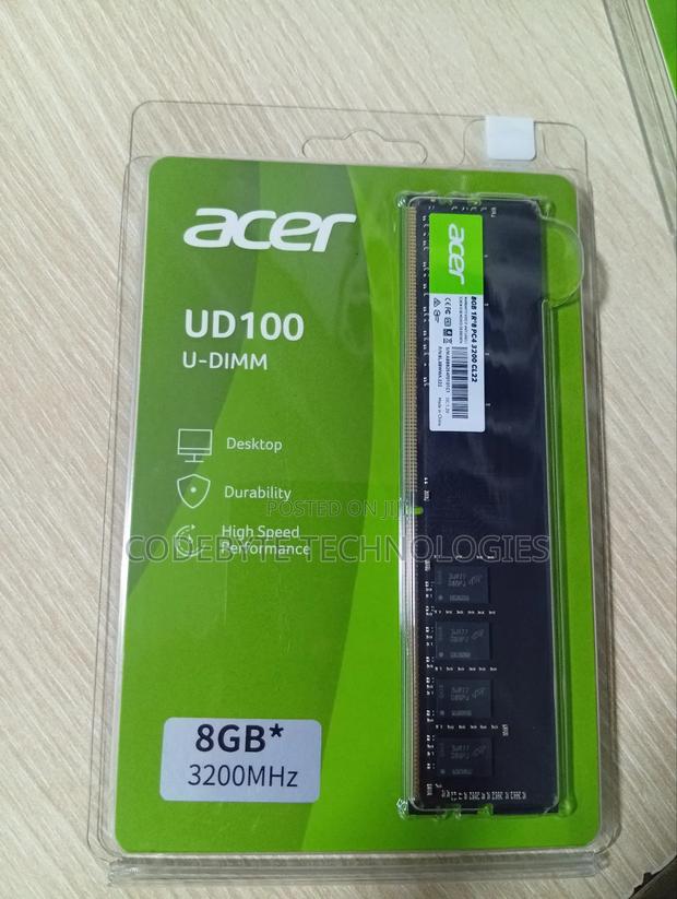 Acer Ud100 8gb 3200mhz Desktop Ram - main view