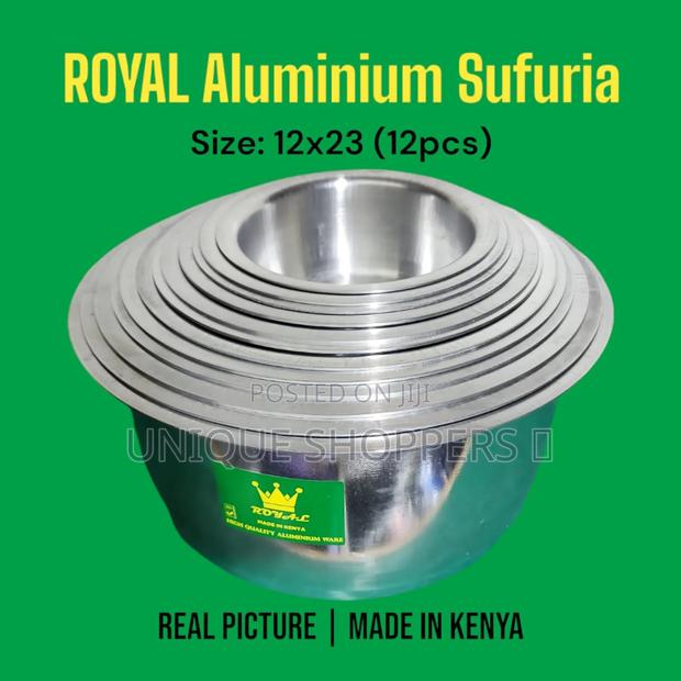 Crystal Royal Green Extra Heavy Aluminium Sufuria