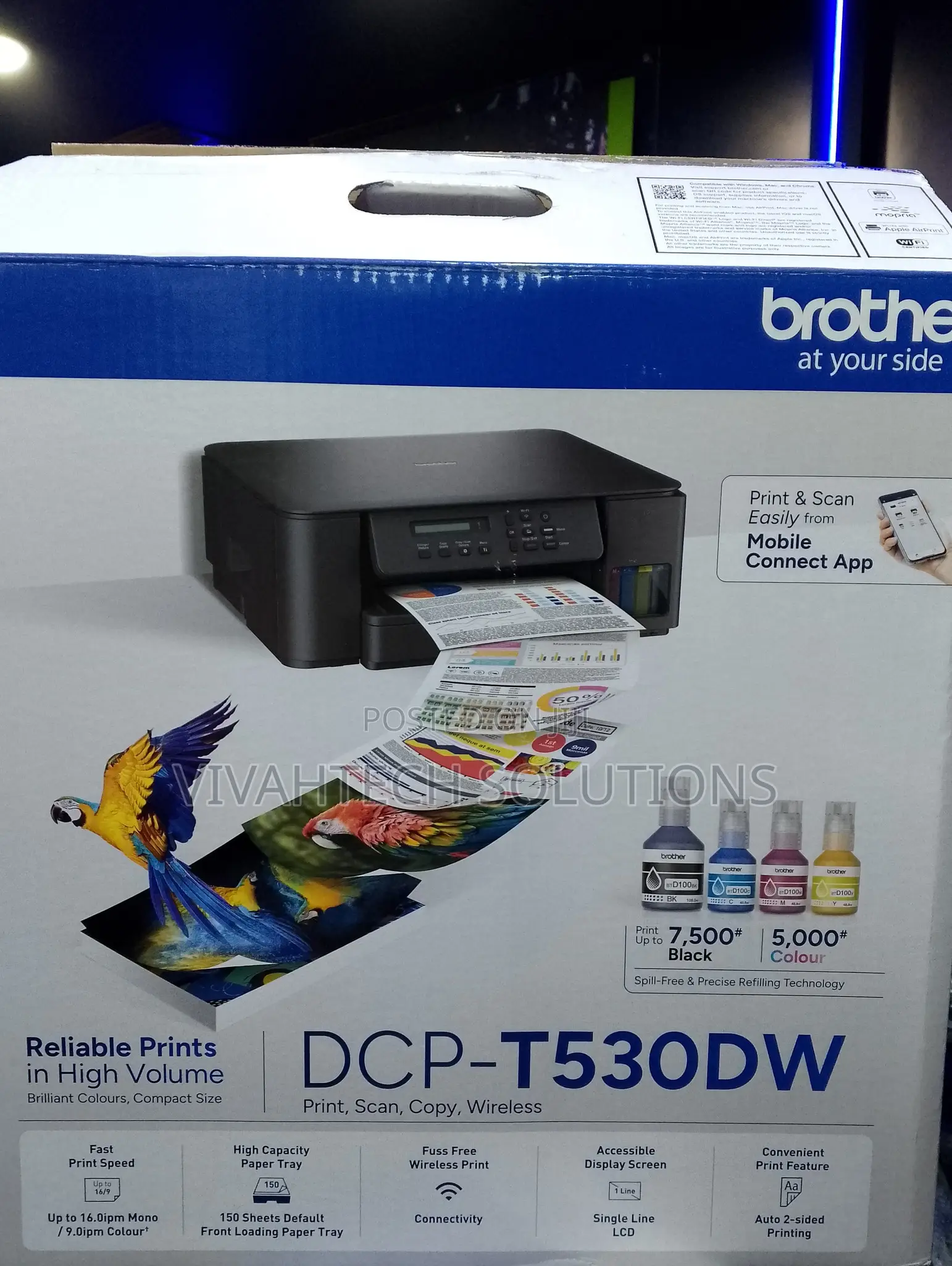 Brother Dcp‐T530dw All‐In‐One: Print, Scan, Copy Printer