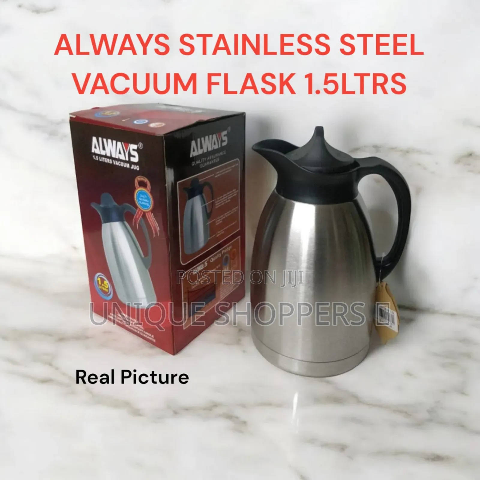 Always Stainless Steel Unbreakable Vuccum Jug/Flask 1.5ltr