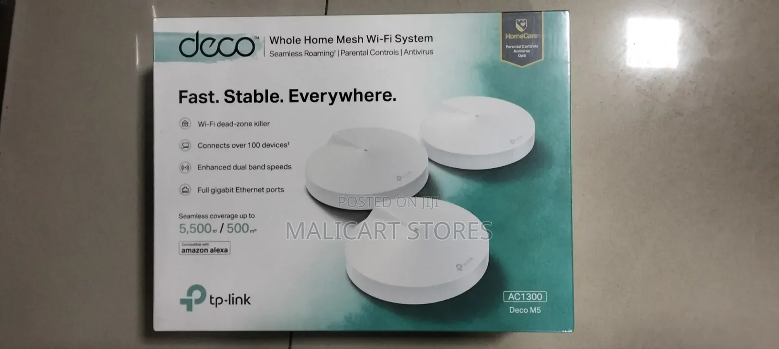 Tp-Link Deco M5 Ac1300 Whole Home Mesh Wi-Fi System (3 Pack)