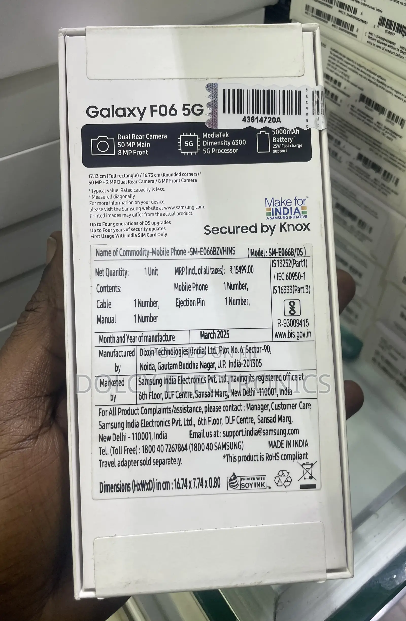 New Samsung Galaxy F06 5G 128 GB Black