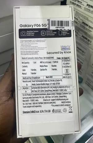 New Samsung Galaxy F06 5G 128 GB Black