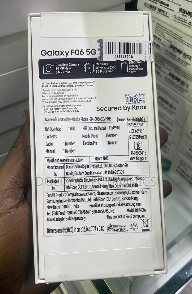 New Samsung Galaxy F06 5G 128 GB Black - thumbnail 2