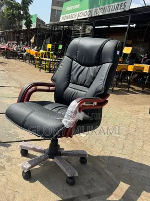 Executive Wood Arm Office Chair