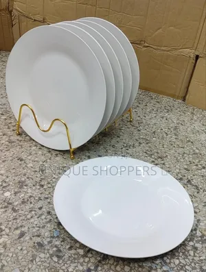 10.5in Ceramic Flat Dinner Plate Now Available at 2200/6ps