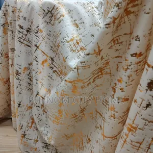 White Gold White Marble Curtains Available