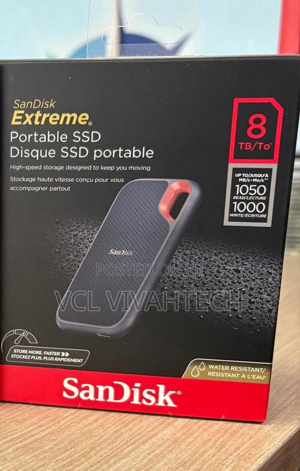 Sandisk 8tb Extreme Usb 3.2 Gen 2 Portable Ssd - main view