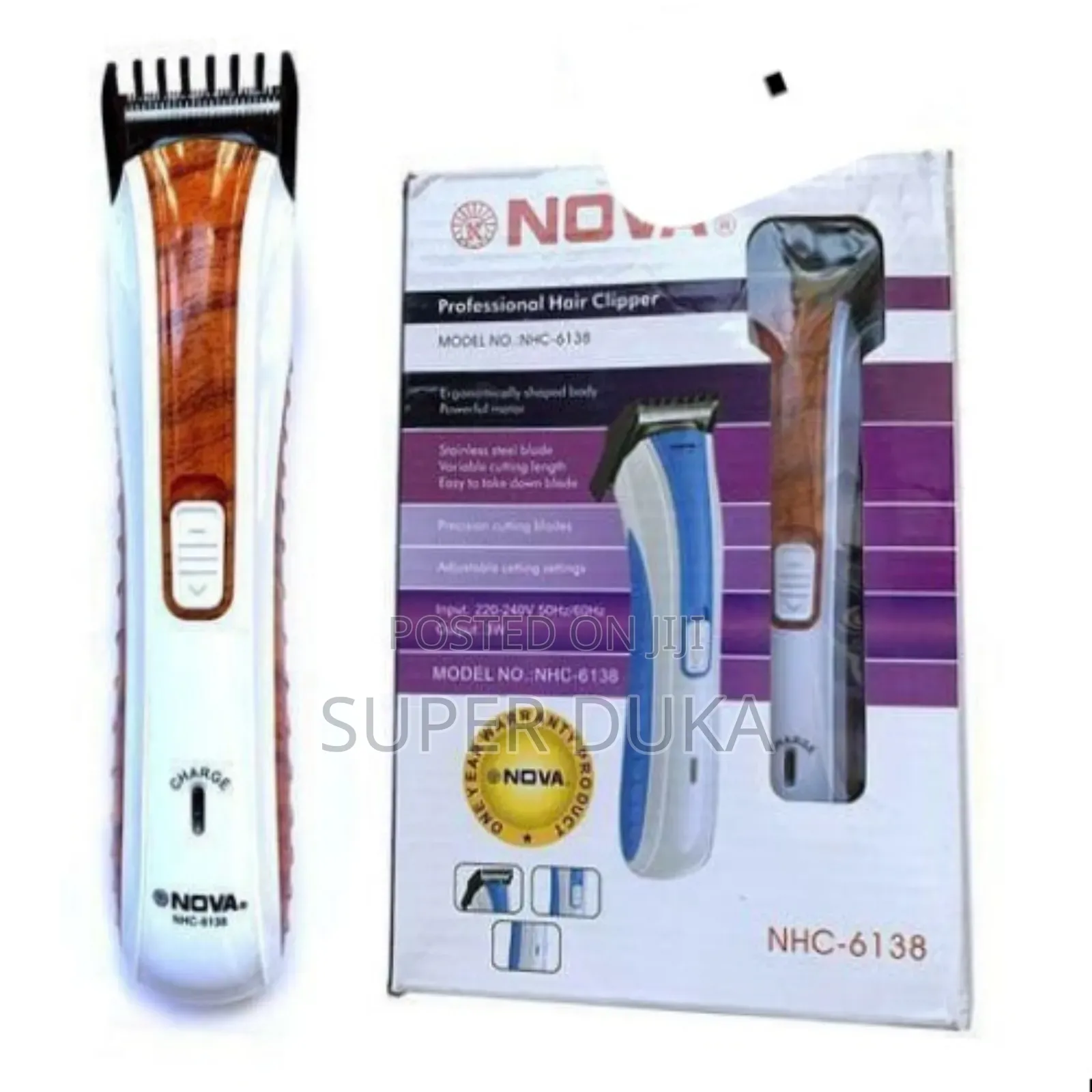 Rechargeable Nova Hair Clipper.Nhc 6138 Shaving Machine