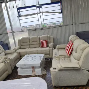 Spacious 7 Seater Semi Recliner Sofa 3,2,1,1