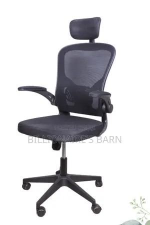 Chair; Office Chair With Headrest Modular Gray