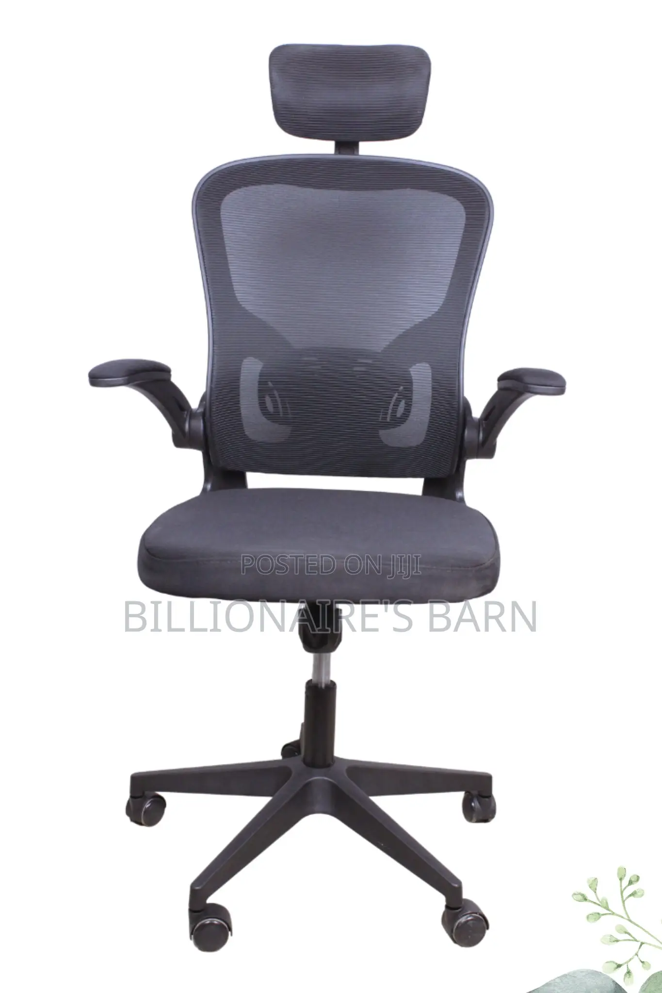 Chair; Office Chair With Headrest Modular Gray