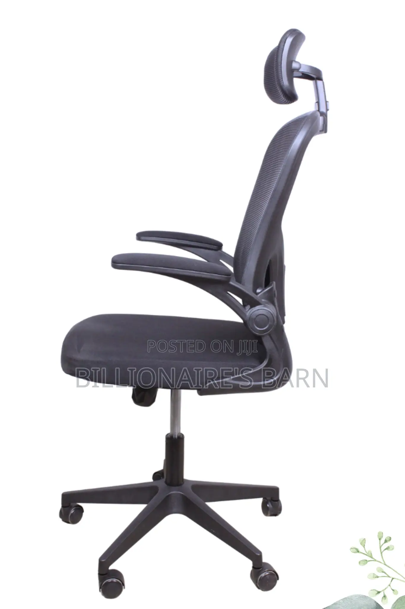 Chair; Office Chair With Headrest Modular Gray