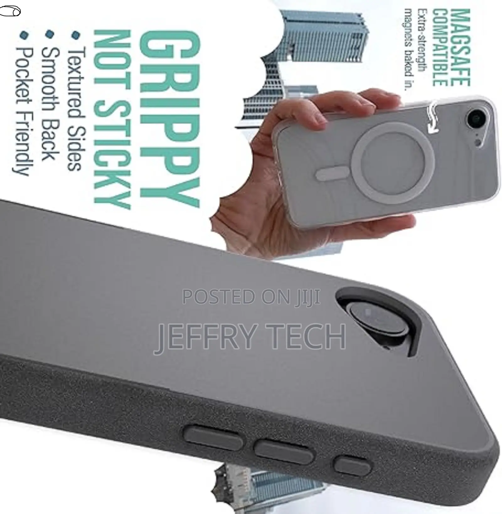 Smartish iPhone 16e Magsafe Case Gripmunk Magnetic Slim Cas